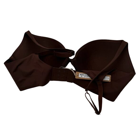Skims Ultimate Push-Up Plunge Brown Cocoa Bra New With Tags Size 34D - Picture 2 of 4